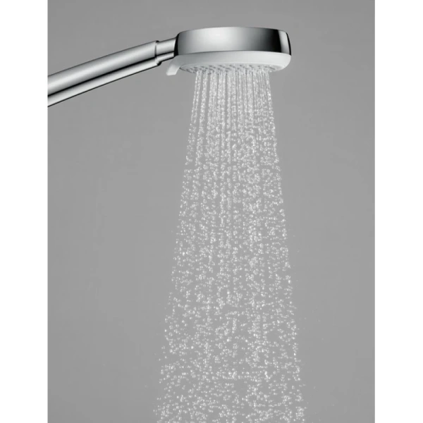 душевая система с однорычажным смесителем hansgrohe crometta 160 1jet showerpipe 27266400