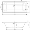 акриловая ванна 180x80 cezares plane mini plane mini-180-80-42-w37