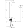 смеситель для раковины без донного клапана hansgrohe metris s 31023000