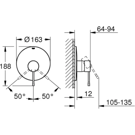 смеситель для душа grohe essence 19286gn1