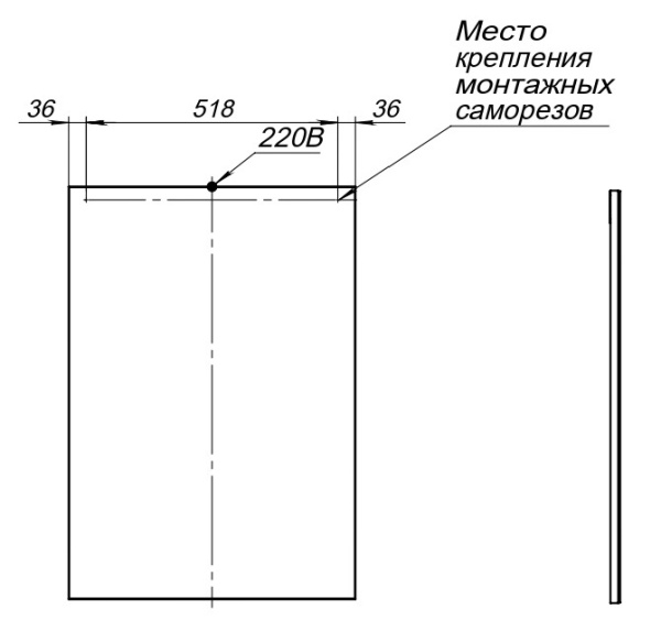 зеркало aquanet lino 60 белый матовый