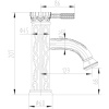 смеситель для раковины lemark jasmine lm6606orb цвет черная бронза