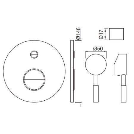 смеситель для ванны jaquar solo sol-chr-6065k