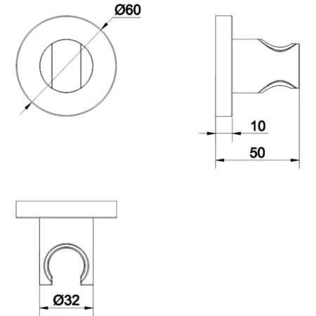 держатель для душа whitecross y y1006gl