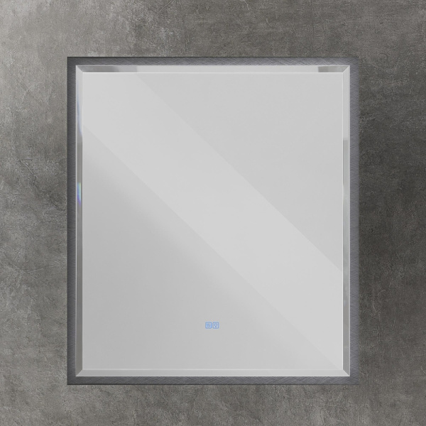 зеркало cezares interni 80 czr-spc-int-800-900-led-tch-warm-tit с подсветкой tитан с сенсорным выключателем и подогревом