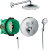 Душевая система Hansgrohe Raindance Select S 27297000 с термостатом, цвет хром