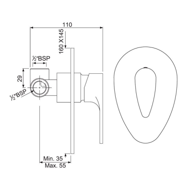 смеситель для душа jaquar vignette prime vgp-chr-81227