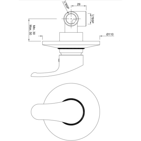 смеситель для душа jaquar eko eko-chr-33227