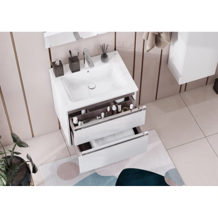 тумба белый глянец 58,5 см roca the gap a857397806