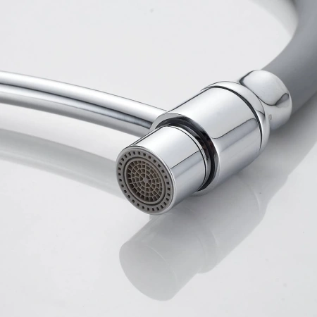 смеситель для кухни shevanik s743-9 с гибким изливом, хром