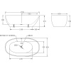 акриловая ванна belbagno 170x83 bb80-1700-w0 без гидромассажа