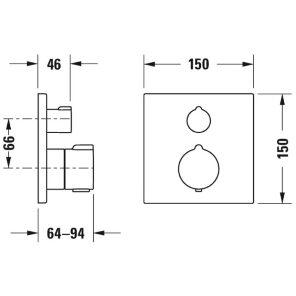 смеситель для душа duravit c14200015010 цвет хром