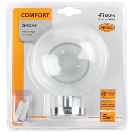мыльница fixsen comfort chrome fx-85008