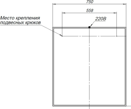 Зеркало Aquanet Nova Lite 75 белый LED