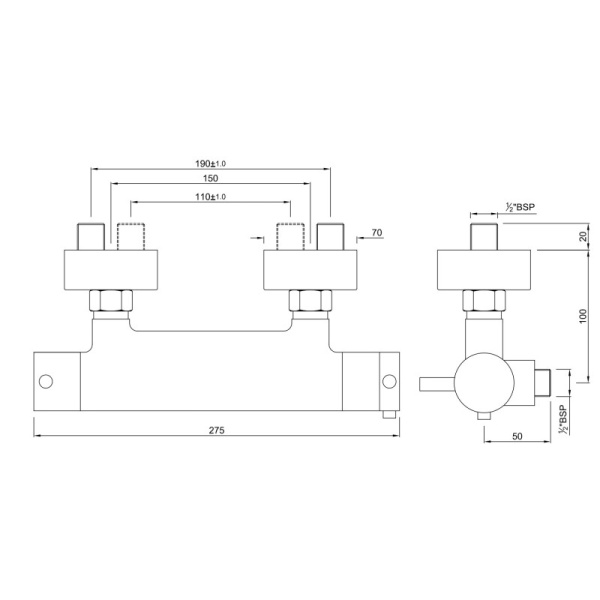 термостат для душа jaquar florentine flr-chr-5655