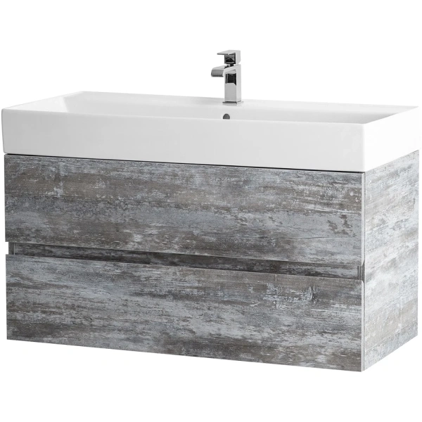 тумба 100 см cezares molveno molveno 46-100-2c-so-lg цвет legno grigio