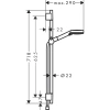 душевой гарнитур hansgrohe vernis blend s 100 2jet vario ecosmart 26423670