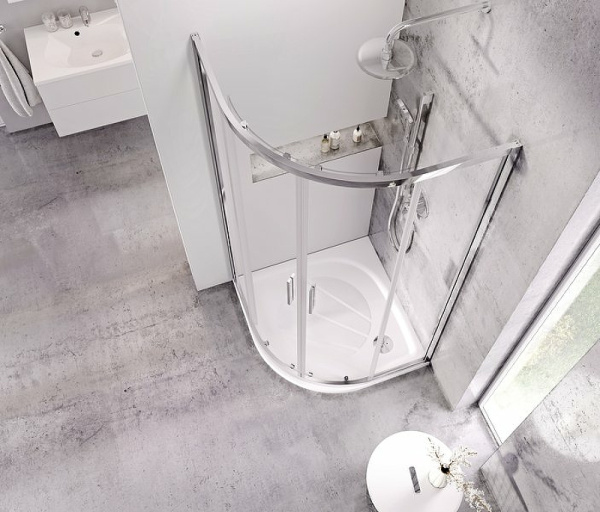 душевой поддон из искусственного камня ravak elipso pro 90х90 xa237701010wm белый матовый