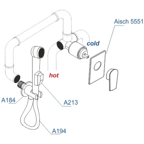 гигиенический комплект wasserkraft aisch a55094