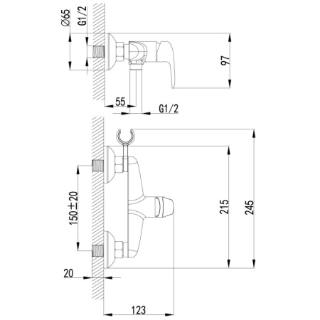 смеситель с гигиеническим душем lemark pramen lm3318b