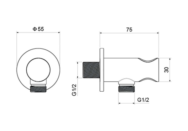 шланговое подключение aquatek aq2464bg цвет золото шлифованное
