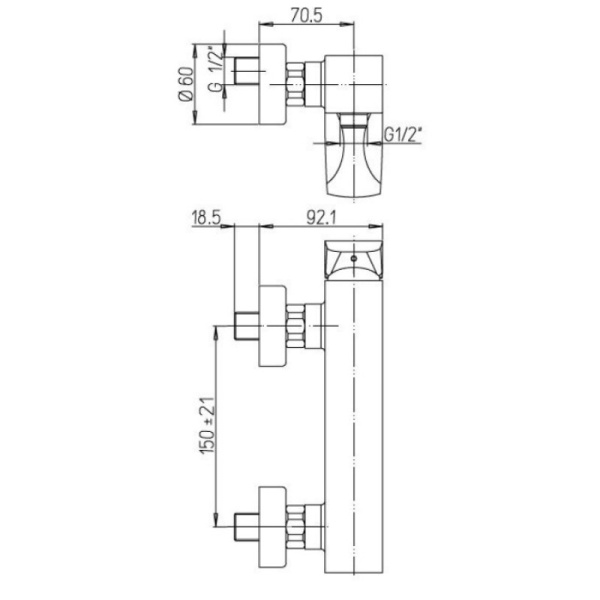 смеситель для душа paini f1cr5112skm цвет хром