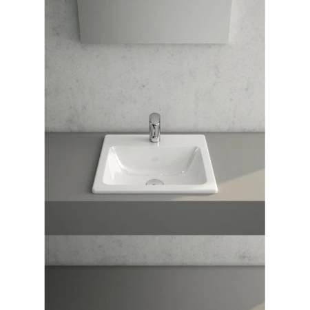 раковина встраиваемая vitra s20 55 см, 5465b003-0001, белая