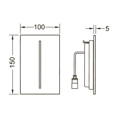 лицевая панель tece tecefilo-velvet 9242086 для писсуара fenix® от arpa industriale серый камень