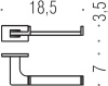держатель туалетной бумаги colombo design look b1608.nm