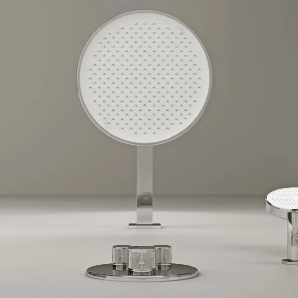 душевой комплект sancos space sc3006ch 320 мм, с термостатом, хром