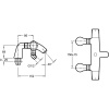 смеситель для ванны с душем jacob delafon elevation e18875-cp