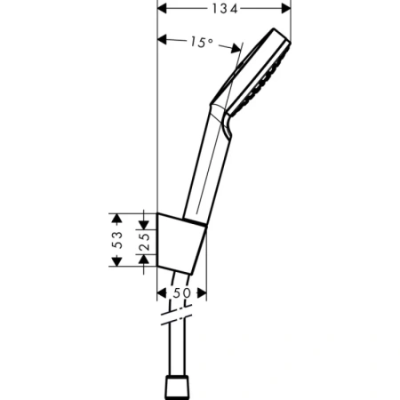 душевой набор hansgrohe crometta 1jet, 1,60 м, ecosmart 9 л/мин 26569400