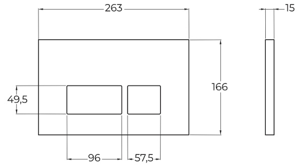 кнопка для инсталляции belbagno bb044nero черная матовая