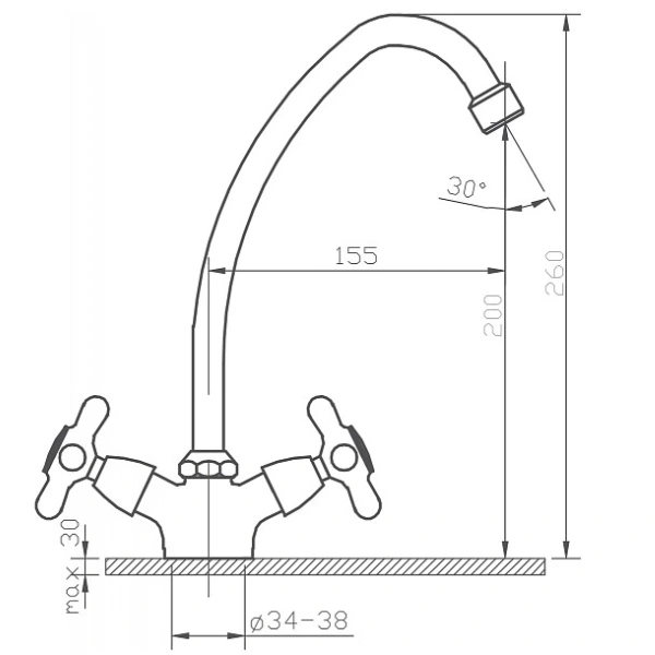 смеситель для кухни argo retro 021 retro