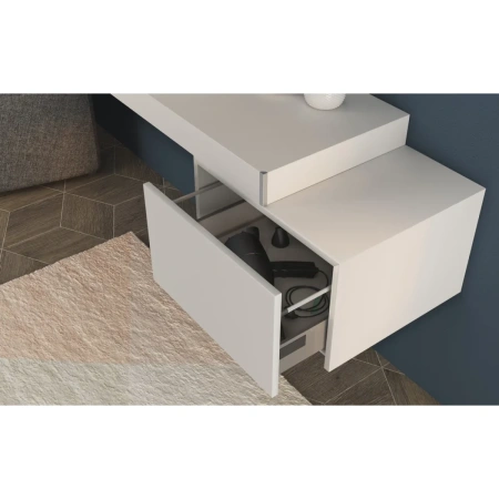 тумба подвесная 50 см cezares tavolone 41790 bianco opaco