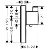 термостат highflow с клапаном для ручного душа showerselect s 15742000