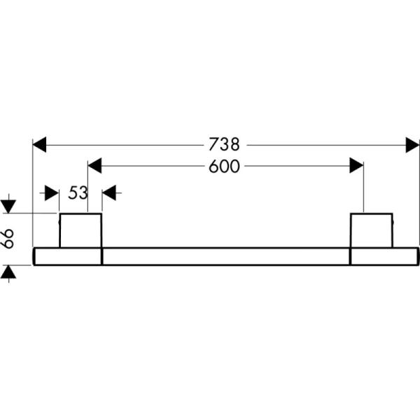 Полотенцедержатель 73,8 см Axor Uno 41560000