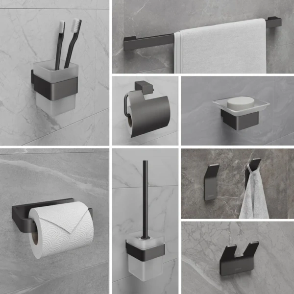 Ёршик для унитаза Lemark Smooth line 9766021 графит