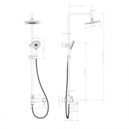 душевая система lemark minima lm3862c цвет хром