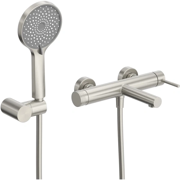 смеситель для ванны cezares relax relax-vd-in с душевым гарнитуром, сатин