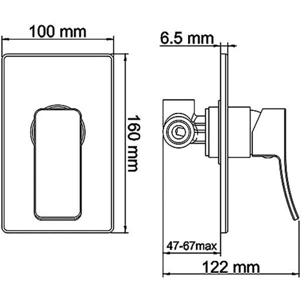 душевая система wasserkraft aller a12667white цвет белый | хром