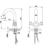 смеситель для умывальника lemark pallada lm2606c