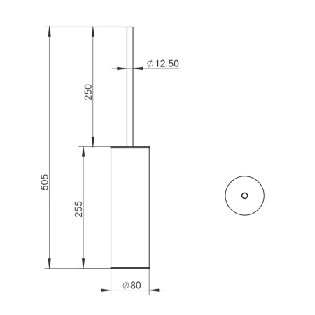 ёршик для унитаза whitecross ergo er2276glb напольный, брашированное золото