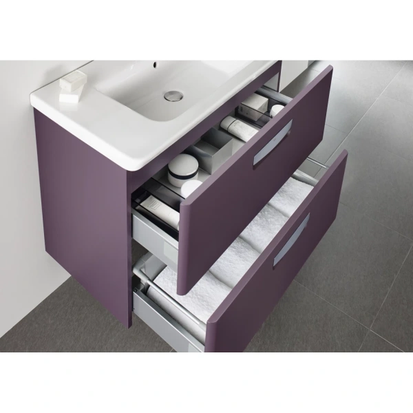 тумба с раковиной фиолетовый 80 см roca the gap zru9302740 + 327470000