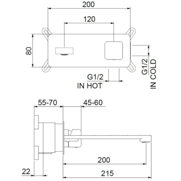 смеситель для раковины без донного клапана webert one-x ox830606741