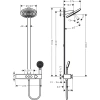 душевая система hansgrohe pulsify showerpipe 260 2jet 24240000