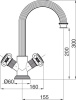 смеситель для раковины cezares olimp olimp-ls2-02-sw цвет бронза