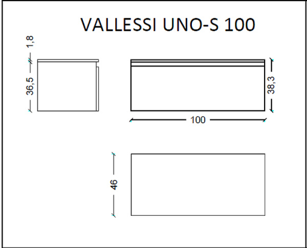 тумба boheme armadi art vallessi uno-s 100 897-100-w подвесная, цвет white