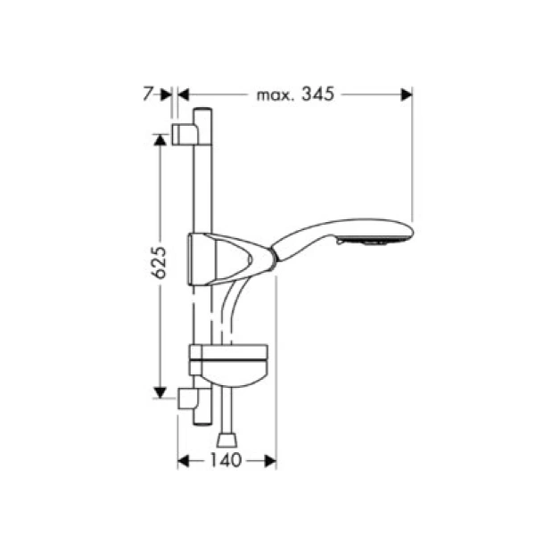 hansgrohe raindance e 27887000 душевой гарнитур 120 air 3jet