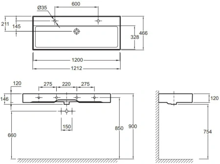 мебельная раковина jacob delafon vivienne exbk112-bcm 120 см матовая